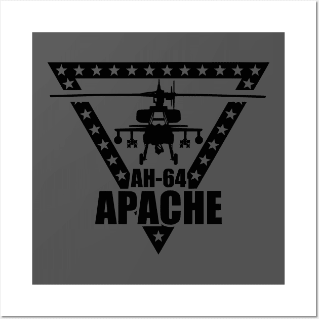 AH-64 Apache (subdued) Wall Art by TCP